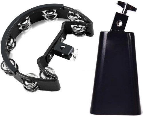 Tambourine and cowbell - tambourine,