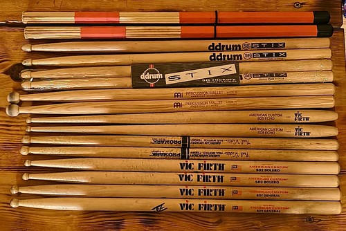 Pairs used drumsticks lot - pairs,