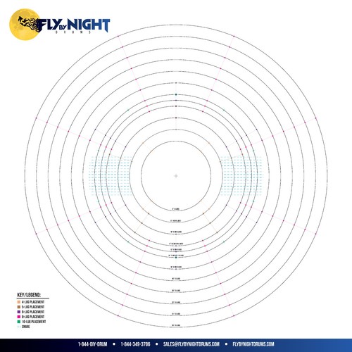 Drum builder layout mat - drum, mat,